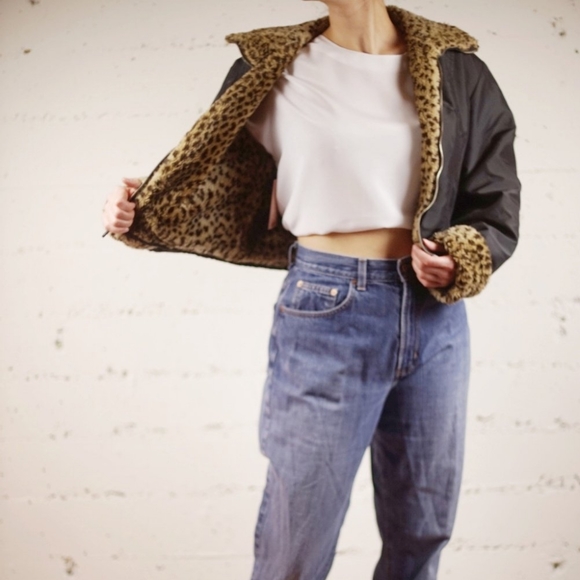 Vintage Holt Renfrew Faux Fur Lined Jacket - Picture 1 of 4